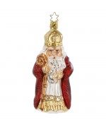 Inge Glas Glass Ornament - St. Nikolaus - TEMPORARILY OUT OF STOCK